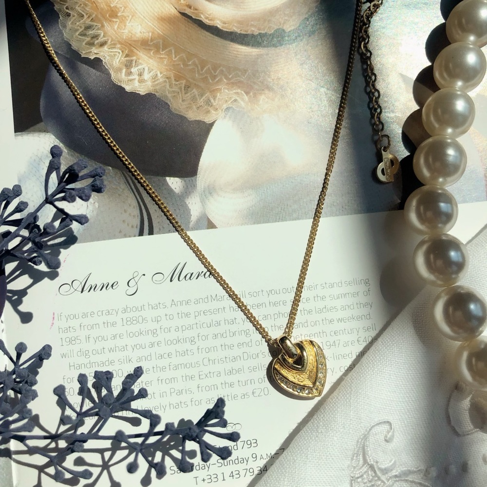 ❌SOLD😊Vintage Christian Dior CD Necklace - Picture 1 of 6
